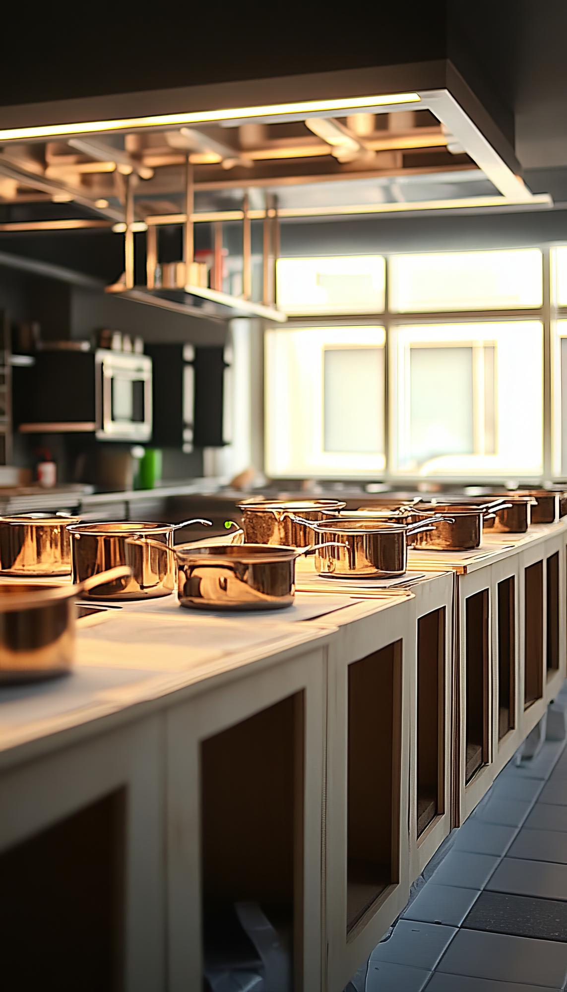 Interno laboratorio cucina di design