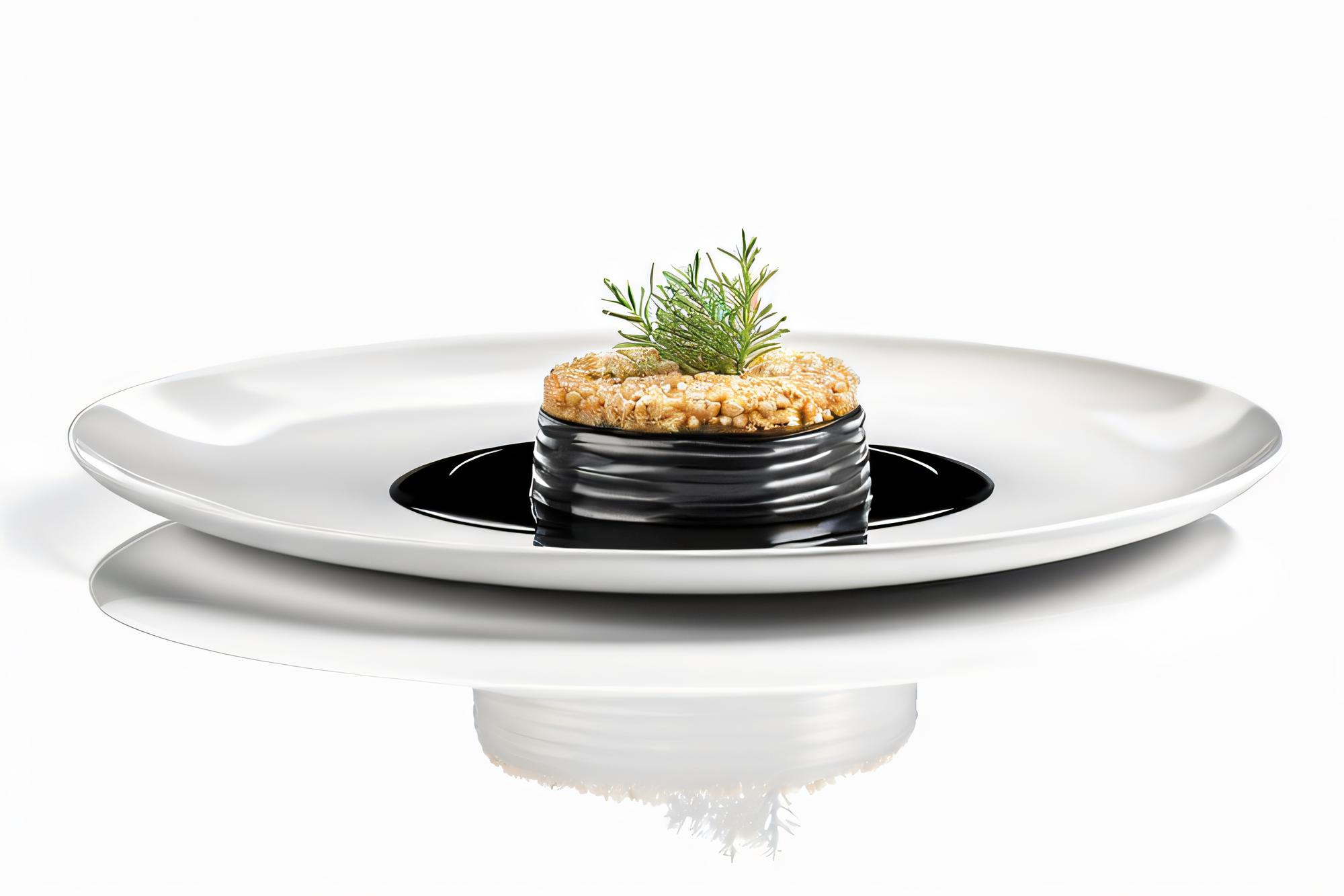 Piatto finito con presentazione elegante